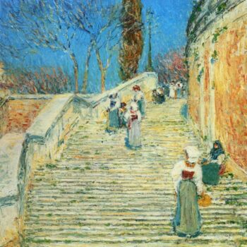 Piazza Di Spagna, Rome by Hassam