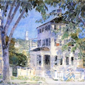 Street in Portsmouth by Hassam