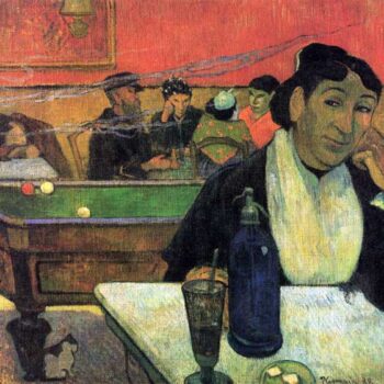 Madame Ginoux in Cafe by Gauguin