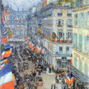 The 14Th July, Rue Daunou by Hassam