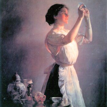 The Blue Cup by Joseph Decamp