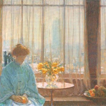 The Breakfast Room, Winter Morning by Hassam