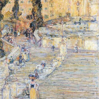 The Spanish Steps by Hassam