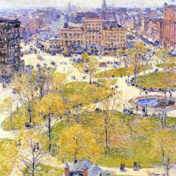Union Square in Spring by Hassam