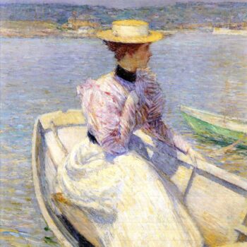 White Dory, Gloucester by Hassam