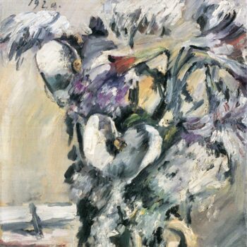 Chrysanthimums and Calla Lillies by Lovis Corinth