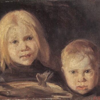 Elise Und SĚ˘ĺˇRen by Anna Ancher