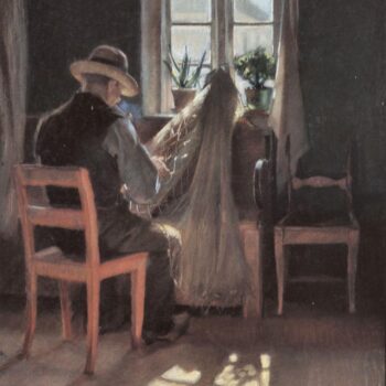 Fisherman Repairing His Nets by Anna Ancher