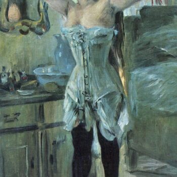 In a Corset by Lovis Corinth