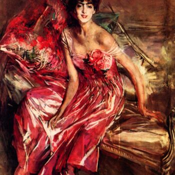 Lady in Red by Giovanni Boldini