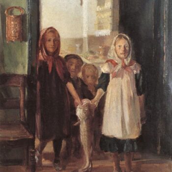 Little Girl with a Cod by Anna Ancher