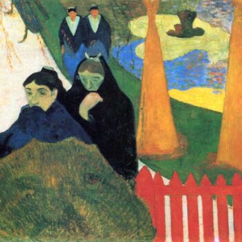 Old Maids in a Winter Garden - Arles by Gauguin