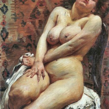 Nana, Female Nude by Lovis Corinth