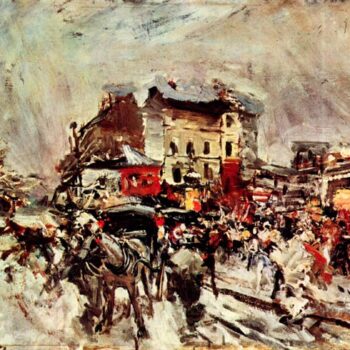 Outcome of a Masked Ball in Montmartre by Giovanni Boldini