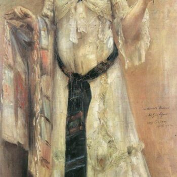 Portrait of Charlotte Berend in a White Dress by Lovis Corinth