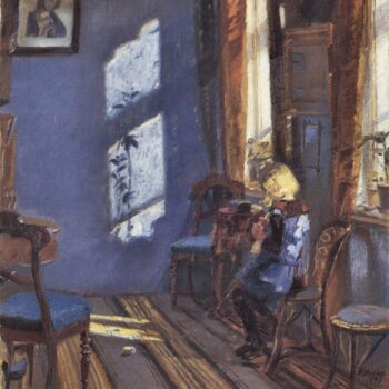 Sunshine in The Blue Room by Anna Ancher