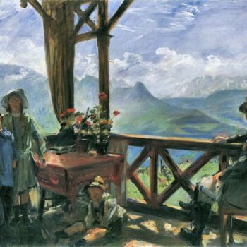 Terrace in Klobenstein, Tyrolia by Lovis Corinth