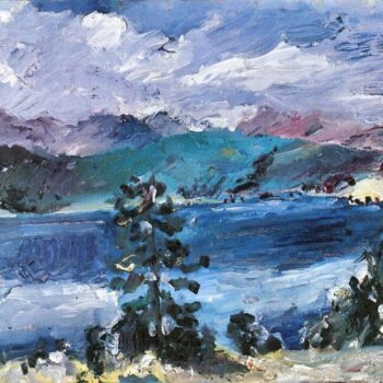 Walchensee with Larch by Lovis Corinth