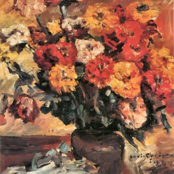 Zinnias by Lovis Corinth