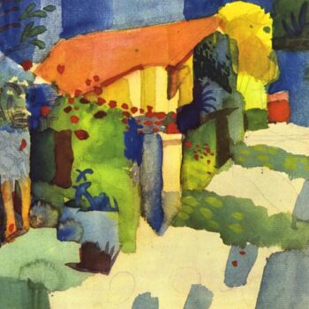 House in The Garden by August Macke