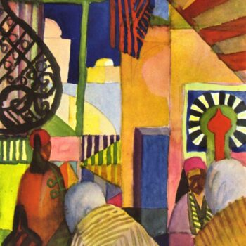 In The Bazaar by August Macke