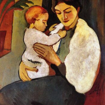 Mother and Child by August Macke
