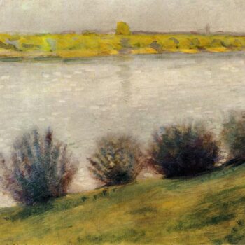 On The Rhine by August Macke