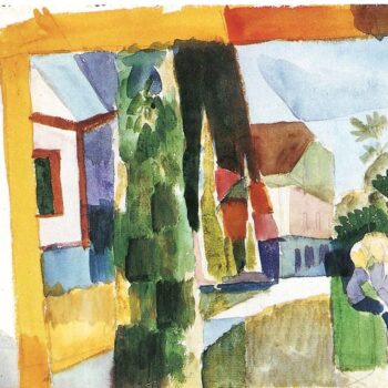 Our Garden on The Lake (Iv) by August Macke
