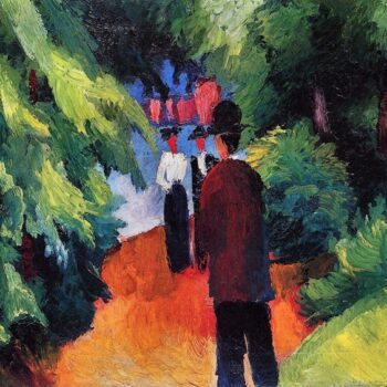 Park on The Waterfront by August Macke