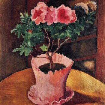 Rose Azaleas by August Macke
