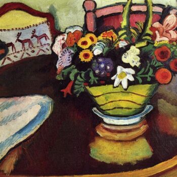 Still Life with Venison and Ostrich Pillow by August Macke