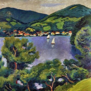 Tegern Sea Landscape by August Macke