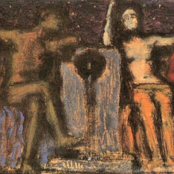 Couple at Fountain by Franz Von Stuck