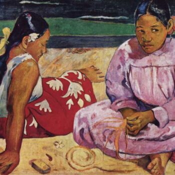 Tahitian Women on Beach by Gauguin