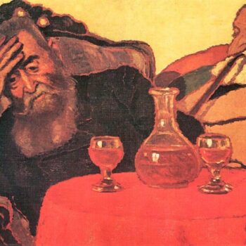 Father and Uncle with The Red Wine by Joseph Rippl-Ronai