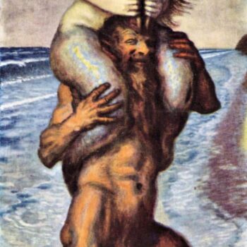 Faun and Nixe by Franz Von Stuck