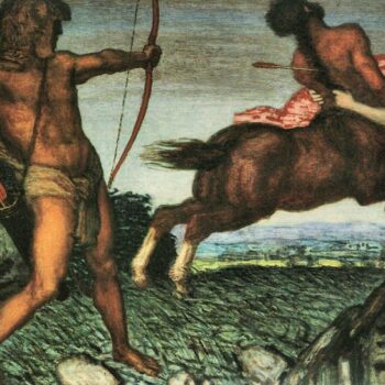 Hercules and Nessus by Franz Von Stuck