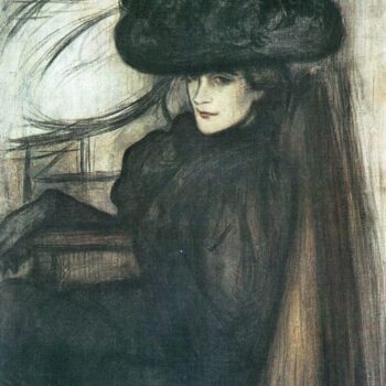 Lady with Black Veil by Joseph Rippl-Ronai