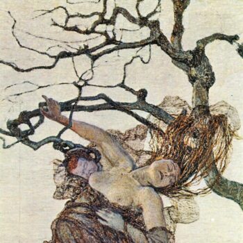 The Bad Mothers, Detail by Giovanni Segantini