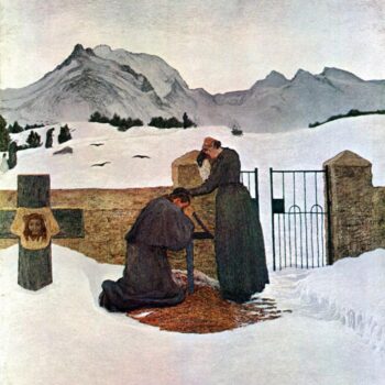 The Pain of Mourning by Giovanni Segantini