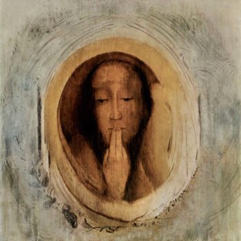 The Silver Crown, Tondo by Fernand Khnopff