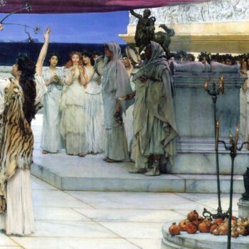 A Consecration of Bacchus, Detail [2] by Alma-Tadema