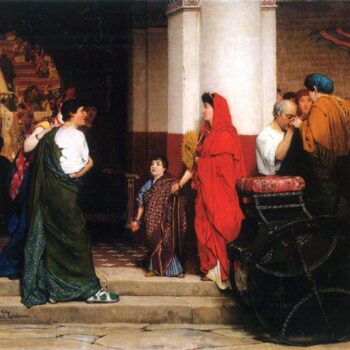 Entrance to a Roman Theater by Alma-Tadema
