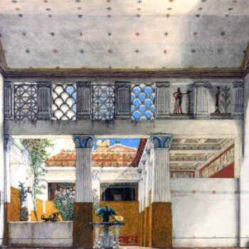 Establishment of Caius Martius' House by Alma-Tadema