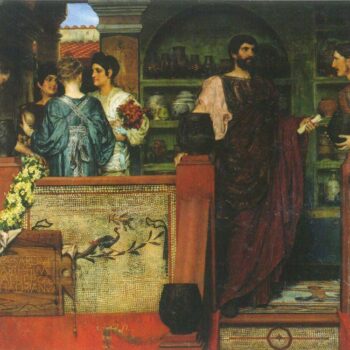 Hadrian Visiting a Roman-British Pottery by Alma-Tadema