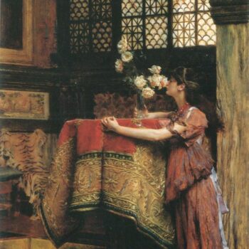 In my Studio by Alma-Tadema