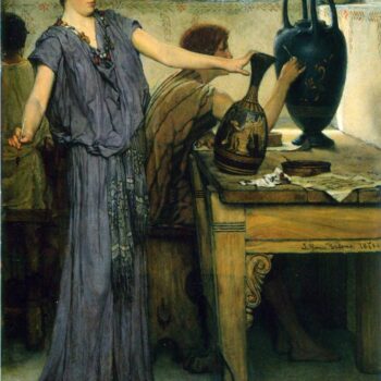 Pottery Painting by Alma-Tadema