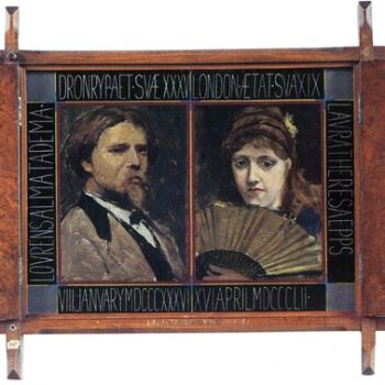 Self-Portrait by Lawrence Alma-Tadema and Laura Theresa Epps by Alma-Tadema