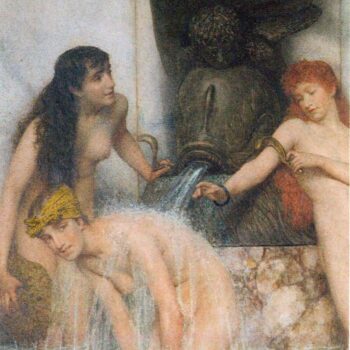 Strigilis and Sponges by Alma-Tadema