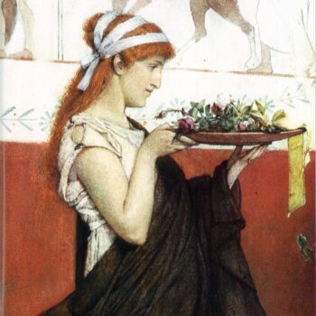 The Last Roses Detail by Alma-Tadema